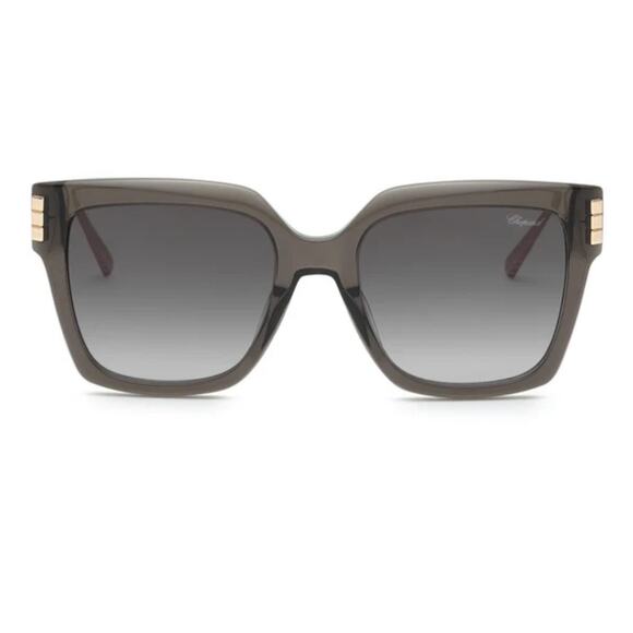 New! Chopard SCH353M 0840 Grey Ice Cube Women Sunglasses, Authentic main image 7